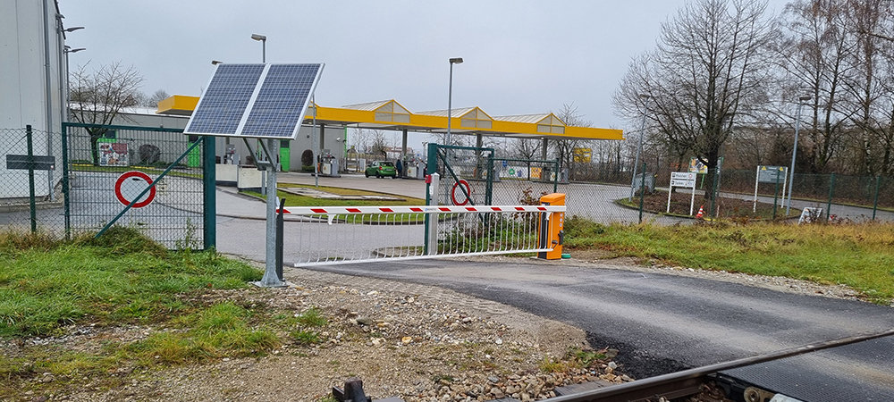 Solarschranke Deutsche Bahn