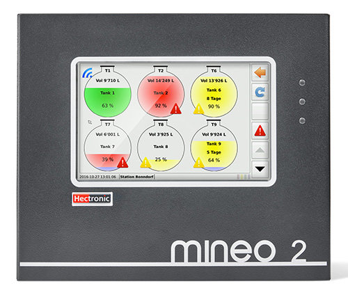 Mineo2 Controller Touch Füllstandsanzeige